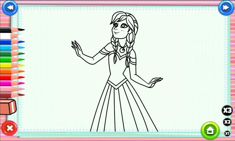 Elsa And Anna Colouring Games