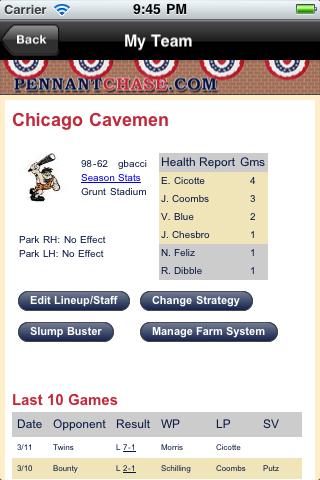 Baseball Sim