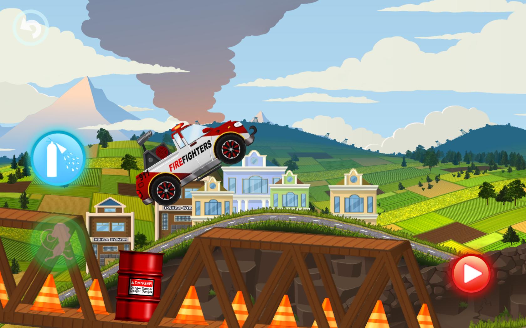 Fire Fighters Racing: Fireman Drives Fire Truck
