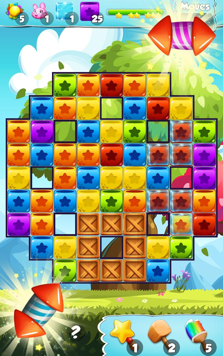 Toys Cubes Blast: Collapse Log