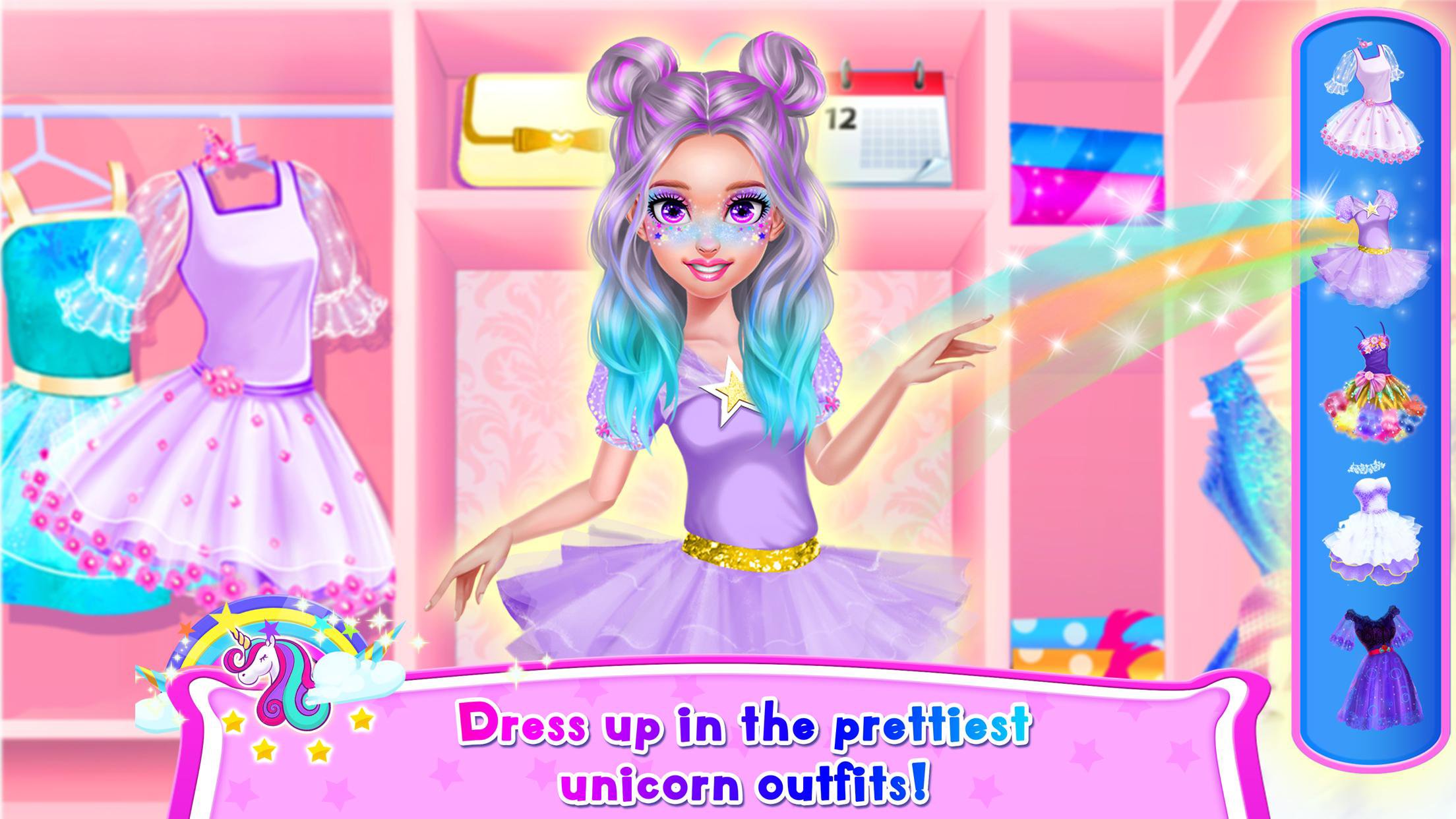 Rainbow Unicorn Hair Salon