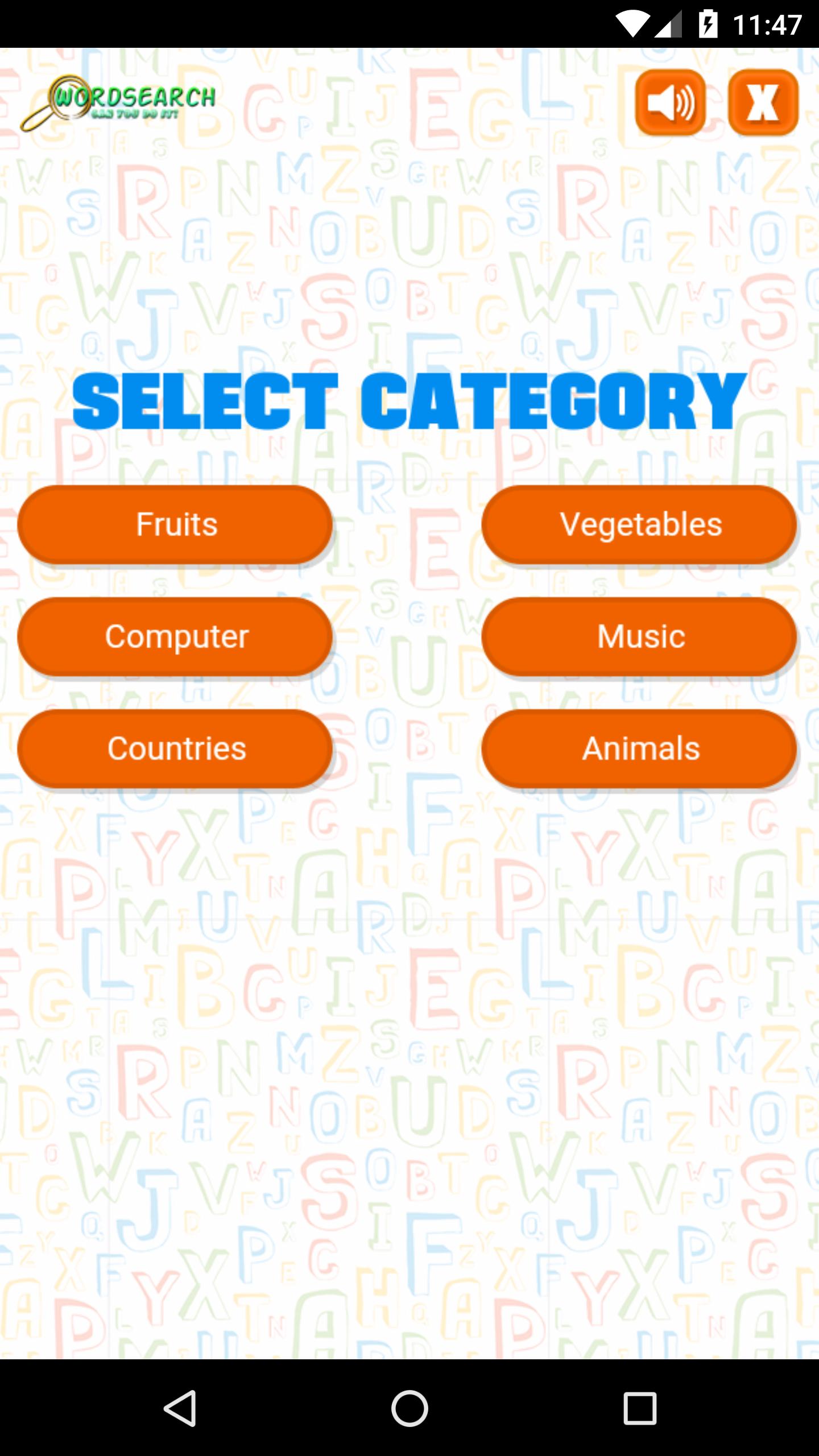 Words Search Puzzle