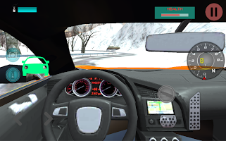 Driving Car In Snow