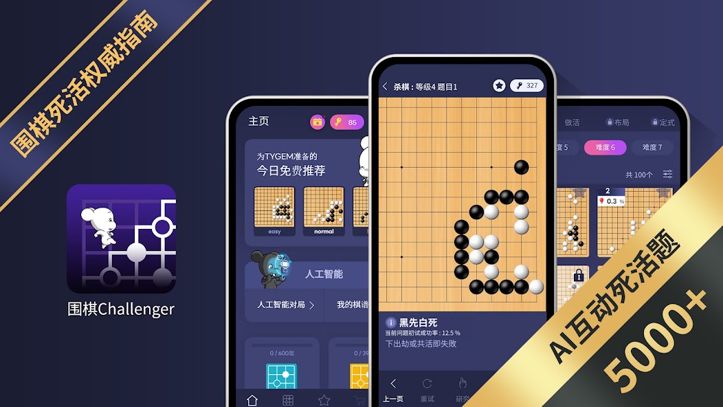 Go Challenger-Go game(Tsumego)