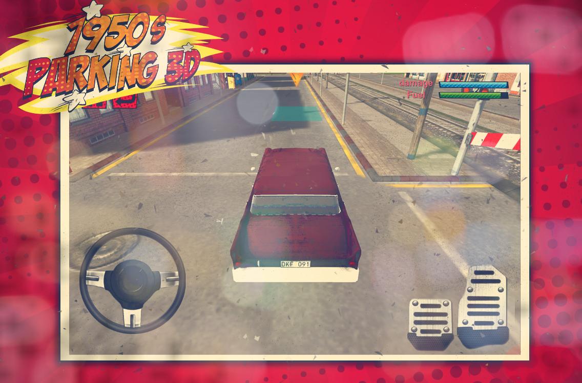 1950 Retro Cars Parking 3D