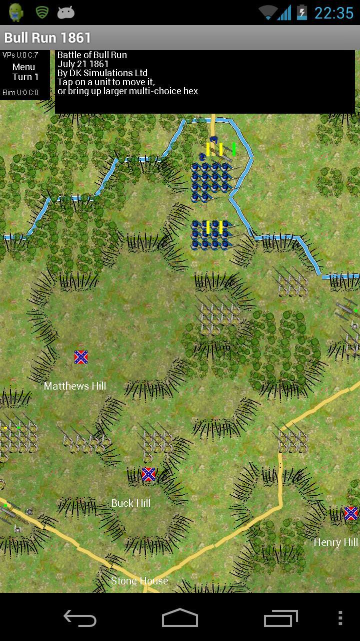 Wargame 1st Bull Run 1861