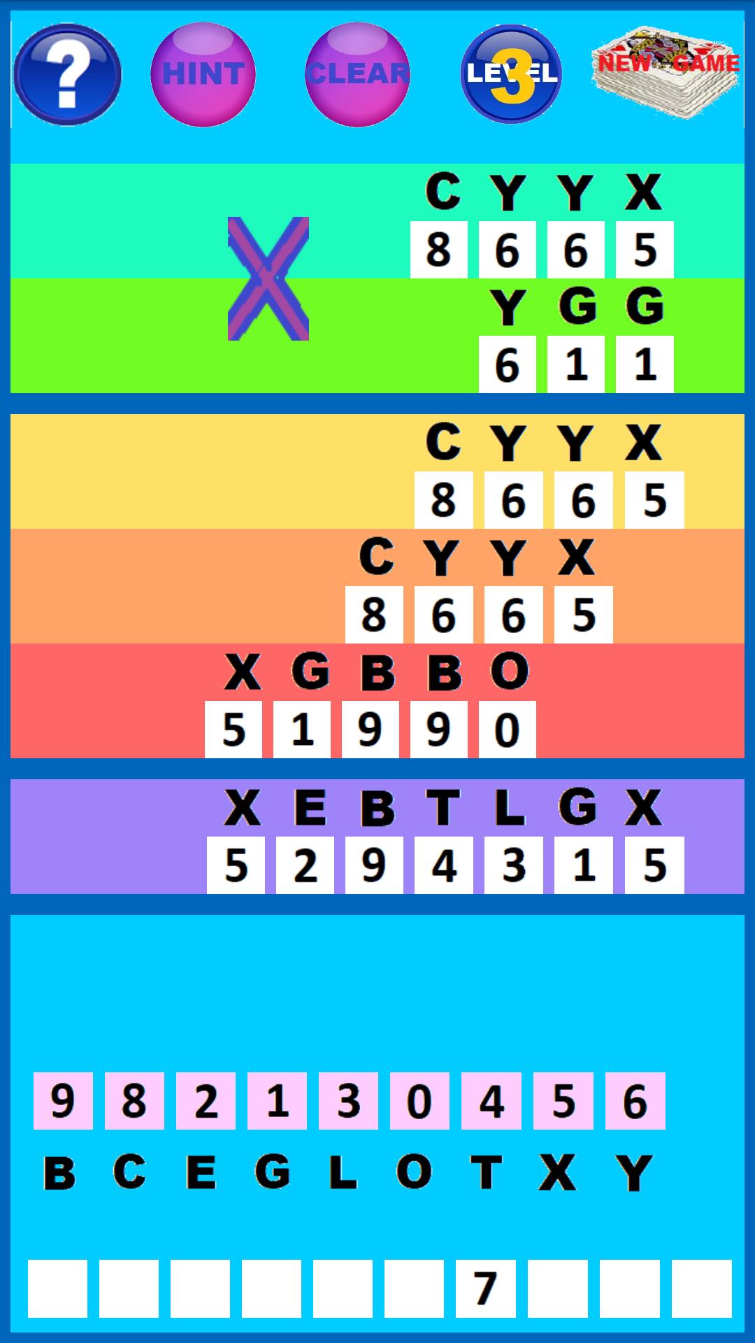 Convert Letters to Numbers Gam