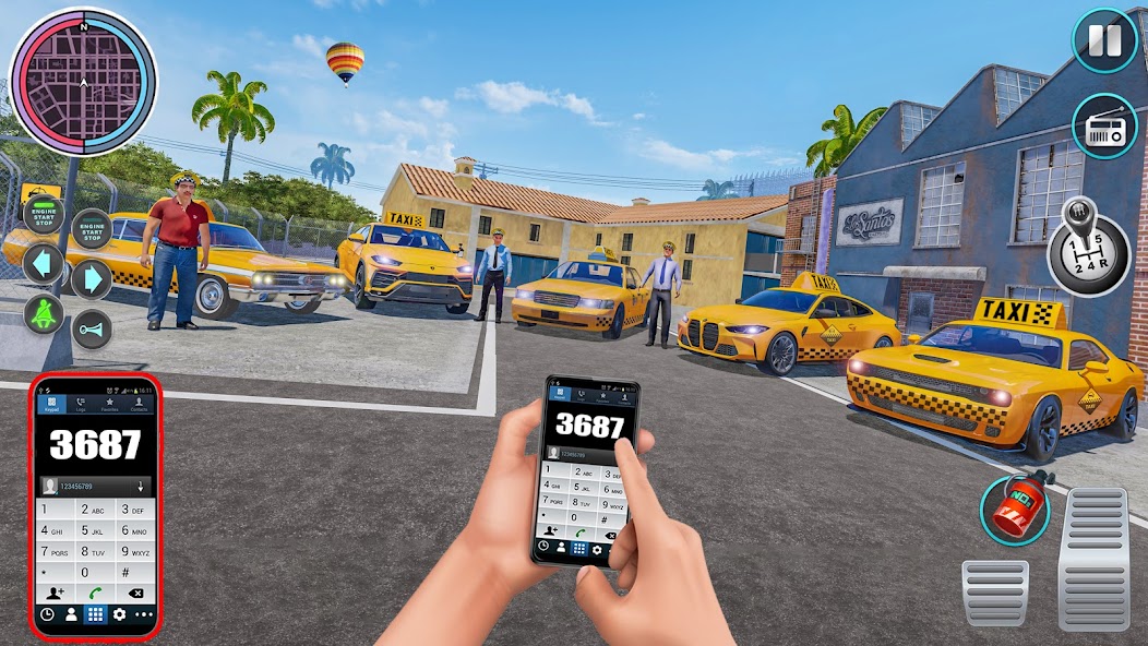 Taxi Traffic Car Racing Games