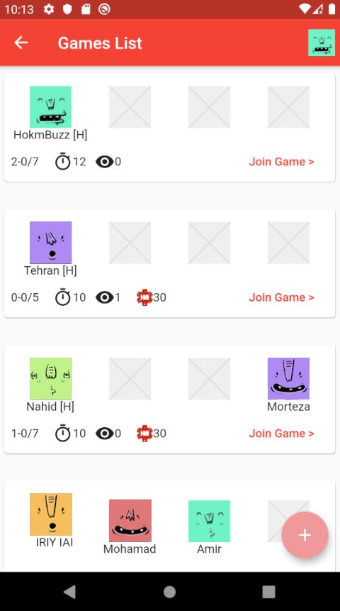 Hokm Buzz (Online Hokm game)