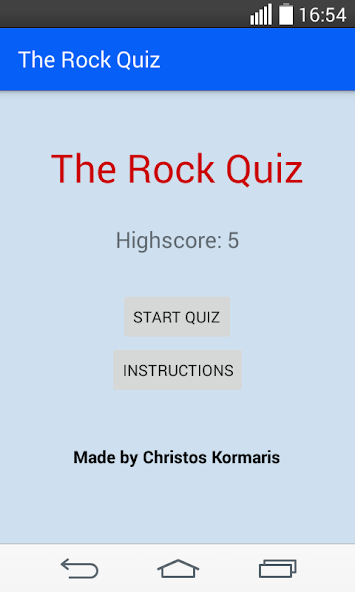The Rock Quiz