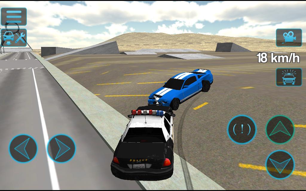 Fast Police Car Driving 3D Sim