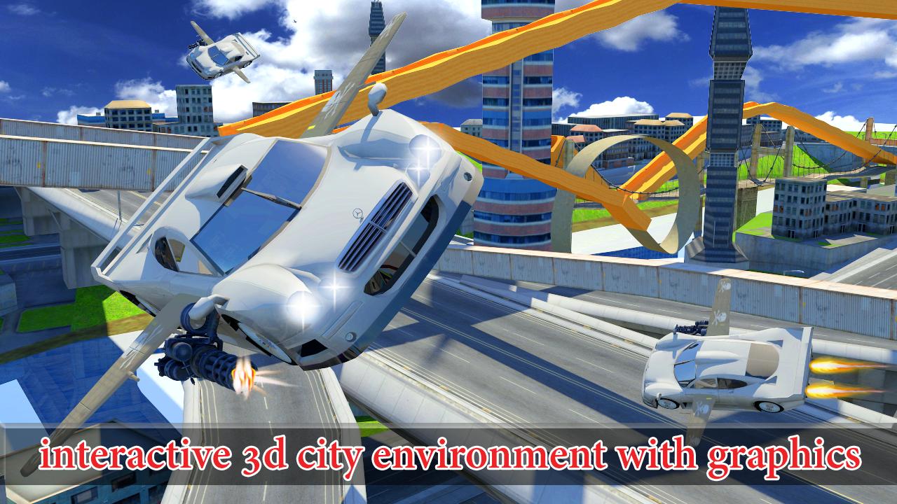 VR Futuristic Flying Car Simulator : Virtual Game