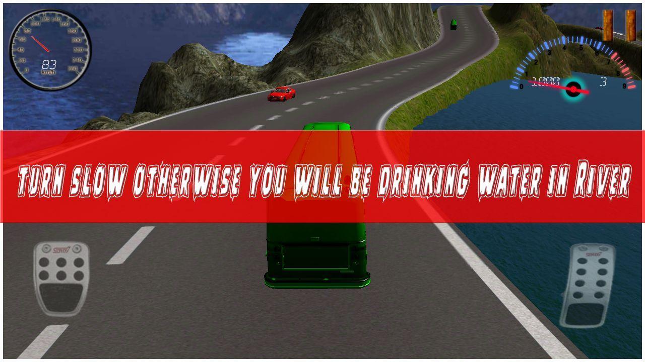 Dangerous Road Bus Drive