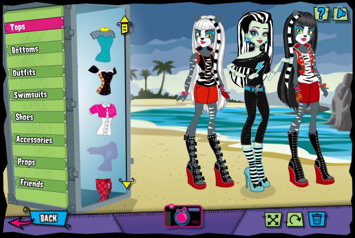 Dress Up the monsters