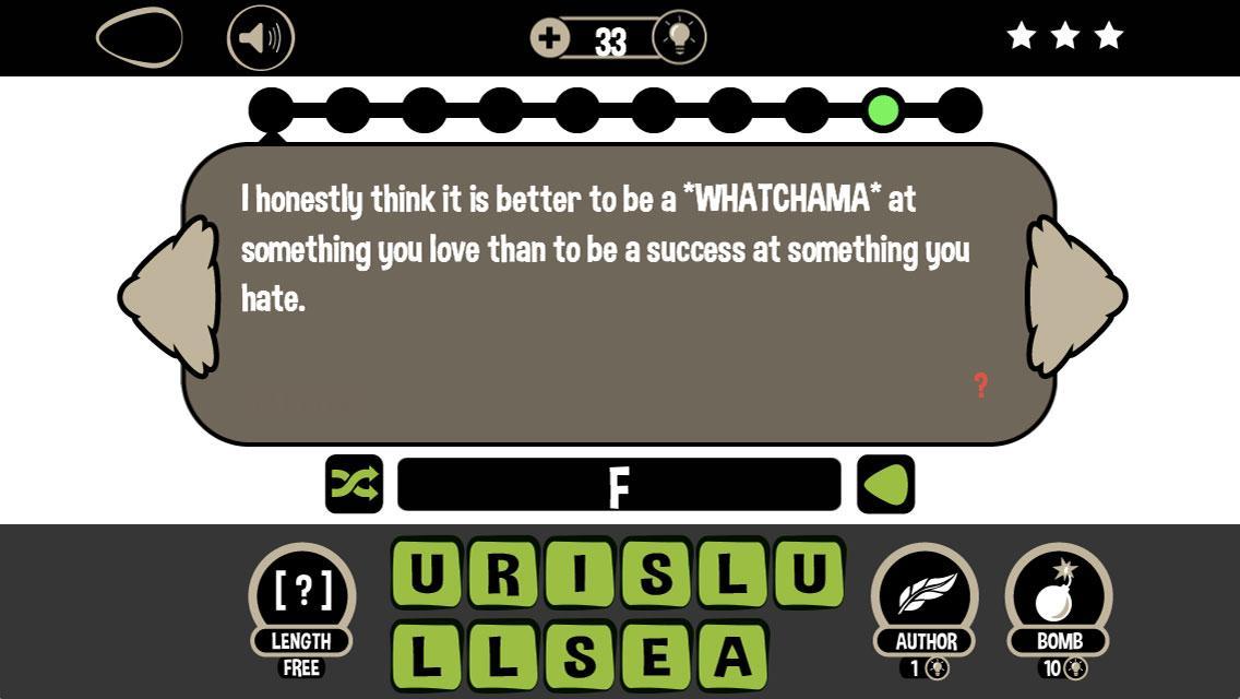Quotes Game: Whatchama