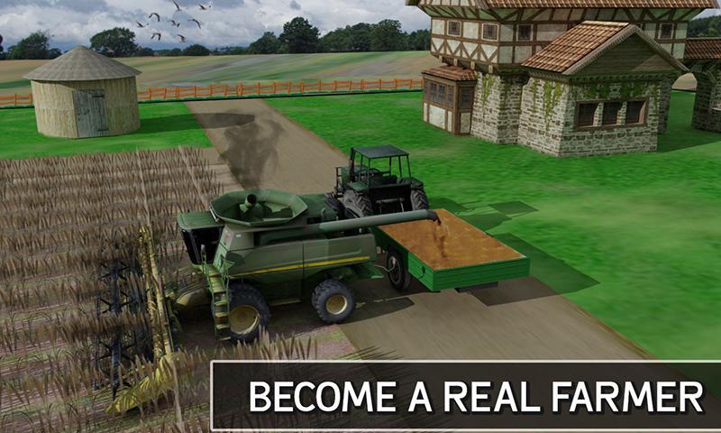 Farm Combine Tractor Simulator: Real Farming Games